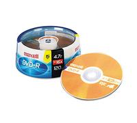 Maxell 638006 DVD-R 15PK SPN Recordable Discs 4.7GB 16x 120 Min Spindle 15 Pk