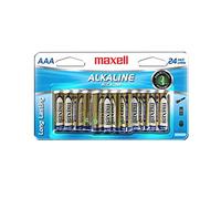 Maxell 723474 Ready-to-go Long Lasting and Reliable Alkaline Battery AAA Cell 24-Pack with High Compatibility