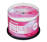 Maxell BD-RE 50 Sheets for Recording BEV25EG.50SPZ, Repeated Recording Type, 25 GB (Single Layer), Terrestrial Digital 180 Minutes, BS Digital 130 Minutes, 4K BS, CS90 Minute Spindle Case, Inkjet