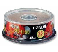 MAXELL CD-R XLII 80 Audio Spindle 25 recordable discs blank media