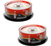 Maxell CD-R80 XL-II CD-R80 XL-II Blank CDs for Audio Recorders Pack of 50 in Silver Maxell Silver