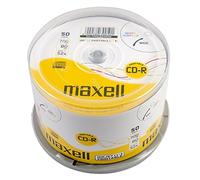 Maxell Full Face Printable 52x CD-R 700MB - 50 Discs (624006) - Spindle Tub