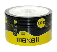 MAXELL 50 PACK OF 52X SPEED 80 MINUTE CD-R DISCS 700MB - 624036