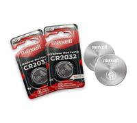 Maxell CR2032, Main Battery Master Lithium Coin Cell Battery 3 V Blister Pack of 2 by Maxell