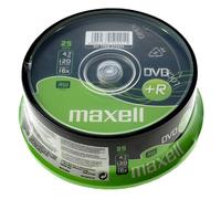 Maxell DVD+R Recordable 4.7GB data, 16x speed - Spindle of 25 Disc