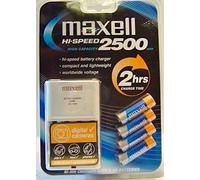 Maxell Hi-Speed AA/AAA (MN1500/Mn2400) MCU1HS Charger with 4 High Cap 250mAh AA Batteries