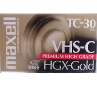 Maxell High Grade VHS-C Videotape Cassette, 30 Minutes