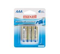 Maxell LR03 4BP - Batteries (Alkaline, Cylindrical, AAA, Blue, Silver, Yellow)