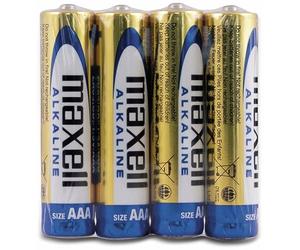 Maxell LR03 Alkaline Micro Foil Pack of 4