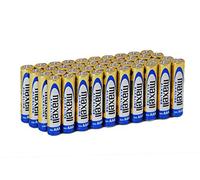 Maxell LR03 - Pack of 40 AAA alkaline batteries, gold color