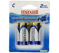 Maxell LR14 2BP Alkaline 1.5 V Non-rechargeable Battery - Batteries (Alkaline, Cylindrical, 1.5 V, C, Blue, Silver, Yellow)