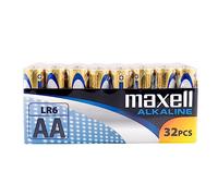 Maxell LR6 AA Alkaline Batteries Pack de 32 pilas Golden
