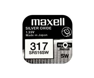 Maxell Maxell 317 Cell Battery 1 pcs. SR516SW-M - Unisex