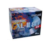Maxell Music XL-II 80 Minute Audio Only CD-RW 10 Discs in Cases 700MB (624865)