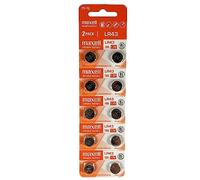 Maxell Pack of 10 LR43 A76 RW82 AG13 V13GA Batteries