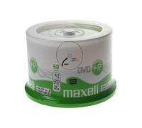 Maxell Printable DVD+R Blank Discs 4.7GB 16x White Inkjet 50 Pack Spindle New