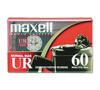Maxell UR-60 60min Audio/Video Tape, Smoke, 1pcs, 60min Recording Time, Normal Bias, Low Noise Surface, Ideal for Portable Players