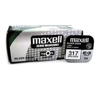 Maxell 317 SR516SW 1.55v Silver Oxide, Mercury Free Watch Battery - Made In Japan