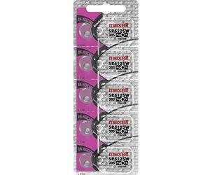 Maxell Watch Battery Button Cell SR512SW 335 Pack of 5 Batteries