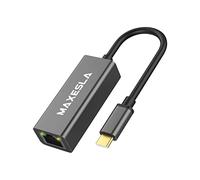 Maxesla 1000M USB C to Ethernet Adapter, USB 3.0 Plug & Play Ethernet to USB C, Thunderbolt to Ethernet Adapter Gigabit 1000 Mbps, USB-C to Ethernet Adapter for MacBook Pro/Air, iPad, Surface Book