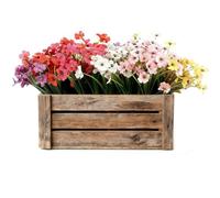 Maxetodo 24Bundles Artificial Daisy Flowers, Vibrant Faux Plants for Home & Garden Decor - UV & Waterproof, Bendable Stems, No Maintenance Required