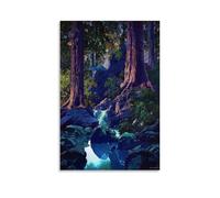 Maxfield Parrish Outstanding Works Poster The Glen Home Decor Wall Art Hanging Picture Print Bedroom Decorative Paintings Room Aesthetic 20x30inch(50x75cm)