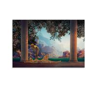 Maxfield Parrish Painter's《Daybreak》Art Poster Canvas Wall Art Scroll Picture Print Living Room Walls Decor Homes 08x12inch(20x30cm)