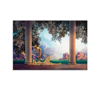 Maxfield Parrish Painters' Works（Daybreak）Printing Posters Artworks Canvas Room Aesthetic Wall Art Prints Home Modern Decor Gifts 08x12inch(20x30cm)