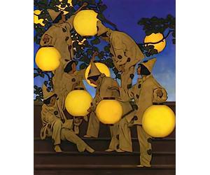 Maxfield Parrish photo A4 the lantern bearers 1908
