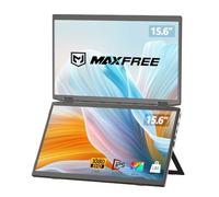 Maxfree M3 Laptop Screen Extender,1080P FHD 15.6" Portable Dual Monitor with DP/Thunderbolt USB Type-C,HDMI Plug&Play,330°Folding Dual Monitor for Laptop/PC/Windows/Mac(M1/M2/M3 Chip)/Phone
