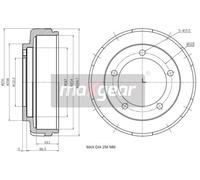 MAXGEAR 19-2305 Brake drum