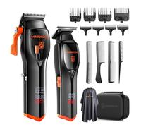 MAXGROOM Professional Cordless Hair Clippers for Men,Barber Clippers for Men Haircut, Hair Clipper Set,USB Type C Rechargeable,2000mAh,LED Display,DLC Blades,Ergonomic Design