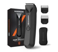 Maxgroom ManScape Body Hair Trimmer Men, Electric Razor for Pubic Hair, Ball Shaver with Stored Case, IPX7 Waterproof Body Groomer for Private Parts (Beige)