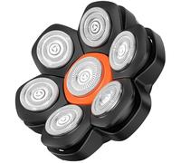 MAXGROOM Men's Razor Blade, 7D Waterproof Floating Head, Easy to Clean (Black, Small)