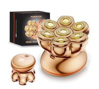 MAXGROOM PRO Head Shavers for Bald Men, Upgraded 7D Magnetic Shaver Blade, Extended Battery Life, 7500-8800Rpm Men's Shaver, IPX6 Waterproof, Ergonomic Design, Type-C Charging (Gold)