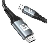 MAXGROUP USB-C to HDMI Cable 3.3FT, Type C to 4K HDMI Cord Compatible with iPhone 15 Pro Max Plus MacBook Pro iMac 2017,Surface Book 2,Chromebook Pixel Yoga 920,Samsung Galaxy S23 S22 S21 S20 S10