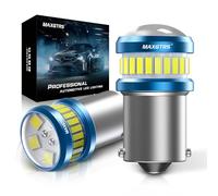 MAXGTRS 12V/24V BA15S LED Bulbs 6000K Xenon White 7506 P21W R5W R10W 1156 67 89 97 631 5007 5008 LED Lamps Use for Car Reverse Backup Light DRL RV Interior Lamp Tail Light Turn Signals Brake Light