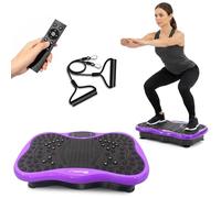 MAXhealth Mini Vibration Plate - Purple | Compact Full Body Vibration Plate Exercise Machine for Home Fitness, Muscle Toning & Weight Loss, Space-Saving Gym Equipment