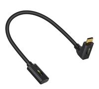 Maxhood 0.3m USB C Extension Cable, 40Gbps, 240W Fast Charging, 8K Video, Compatible with Thunderbolt 4, MacBook, Switch, Steam Deck