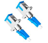 Maxhood 2-Pack LC to SC Adapter, Single Mode LC/UPC Male to SC/UPC Female Fiber Optic Adapter Coupler Simplex UPC Hybrid Optical Fiber Convertor for Optical Power Meter