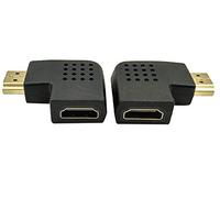 Maxhood 4K HDMI 90 Degree Adapter, 270 Degree 90 Degree HDMI Adapter, Left and Right Angle HDMI Adapter Support for TV/Xbox /PS4 /PS5, 2Pack