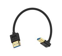Maxhood 8K HDMI Cable Short, 90 Degree HDMI Cable, Down Angle, 8K@60Hz & 48Gbps, Slim Soft Silicone HDMI 2.1 Cord Compatible for Roku TV/HDTV/PS5/Blu-ray