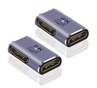 Maxhood 8K HDMI Female to Female Adapter, 90 Degree HDMI Extender, 2pcs