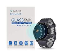 Maxhood for COROS Pace 2 Screen Protector, 2 Pack Screen Protector for COROS Pace 2 0.3mm Ultra-Thin 9H Hardness Anti-Fingerprint 2.5D Round Edge WatchTempered Glass for COROS Pace 2