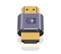 Maxhood HDMI Male to Male Adapter 8K, 48Gbps UHD HDMI 2.1 Adapter Connector Extender with LED Light, Supports 8K@60Hz 4K@120Hz 1080P for Laptop, DVD, TV, Monitors, PS5, (1-Pack)