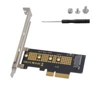 Maxhood M.2 NVME to PCIe 4.0 x4 Adapter, with Aluminum Heatsink Solution, NVME/AHCI SSD to PCIe Expansion Card Support 2230/2242/2260/2280 SSD, PCI-E X4 X8 X16 Slots