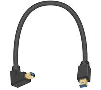 Maxhood Mini Displayport Cable 1ft, 90 Degree Mini Displayport to Mini Displayport Cable, 8K@60Hz Down Angled Mini DP to Mini DP Cable, Support mDP 1.4 Extender for Audio & Video Laptop PC