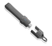 Maxhood Short USB C Cable Keychain, 240W 5A Charging USB C Keychain Cable, 80Gbps Data Transfer, 8K 60Hz Video Display for Iphone 16 15, Laptop, External SSD, in Grey 13cm