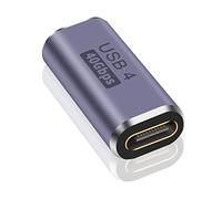 Maxhood USB C Female to Female Adapter, 40Gbps 100W & 8K Video Display USB C Coupler, Type C Female to Female Adapter Compatible with USB4, Thunderbolt 4.(1Pack)