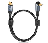 Maxhood USB C to USB C Cable 90 Degree, 1.5ft 240W USB C PD 3.1 Type C to Type C Cable Fast Charging Up & Down Angle for Pro Air MacBook